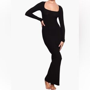 Skims Long Sleeve Ribbed Fits Everyone Dress
